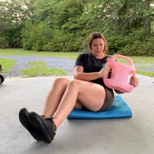 AguaForce customer sharing their workout