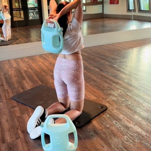 AguaForce customer sharing their workout