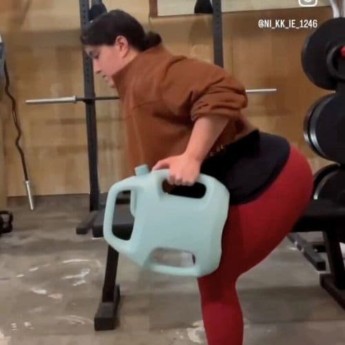 AguaForce customer sharing their workout
