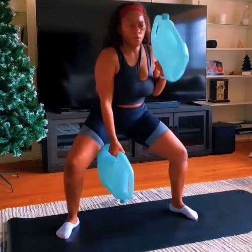 AguaForce customer sharing their workout