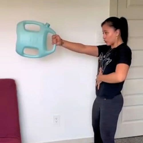 AguaForce customer sharing their workout