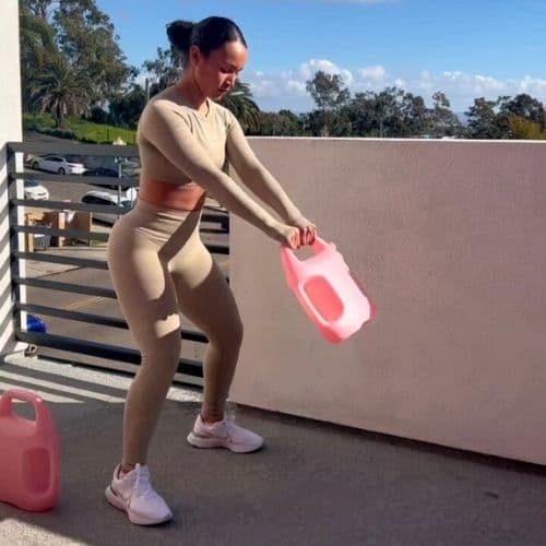 AguaForce customer sharing their workout